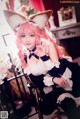 黄濑凉兔_兔半仙 Cosplay fate玉藻前女仆ver P13 No.b22043