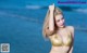 Atittaya Chaiyasing beauty poses hot on the beach with a yellow bikini (41 photos) P21 No.509ae7